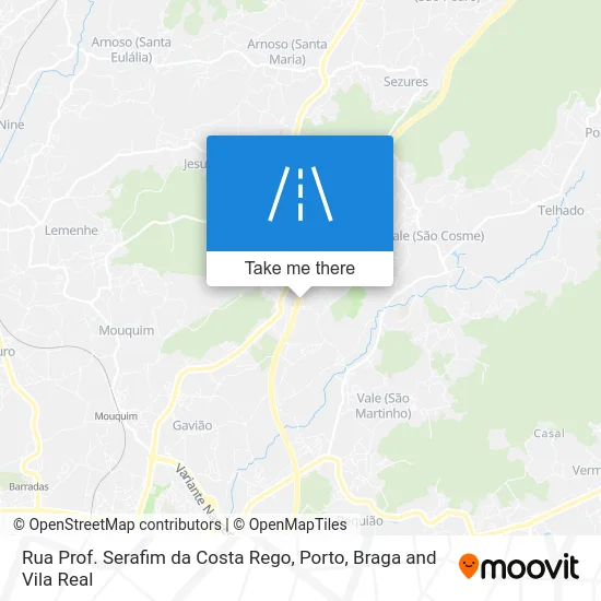 Rua Prof. Serafim da Costa Rego map