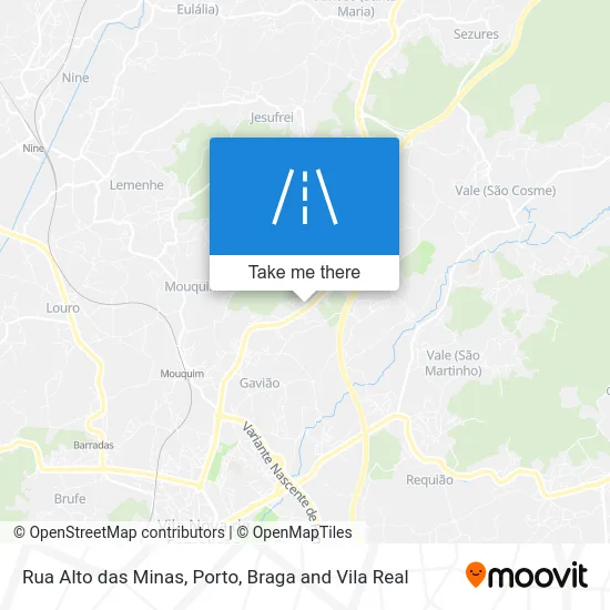 Rua Alto das Minas map