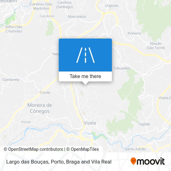 Largo das Bouças mapa
