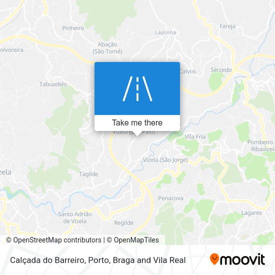 Calçada do Barreiro map