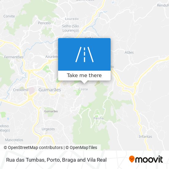 Rua das Tumbas map