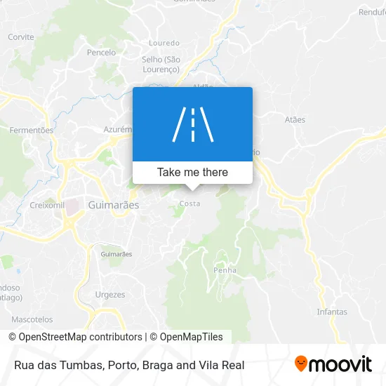 Rua das Tumbas map