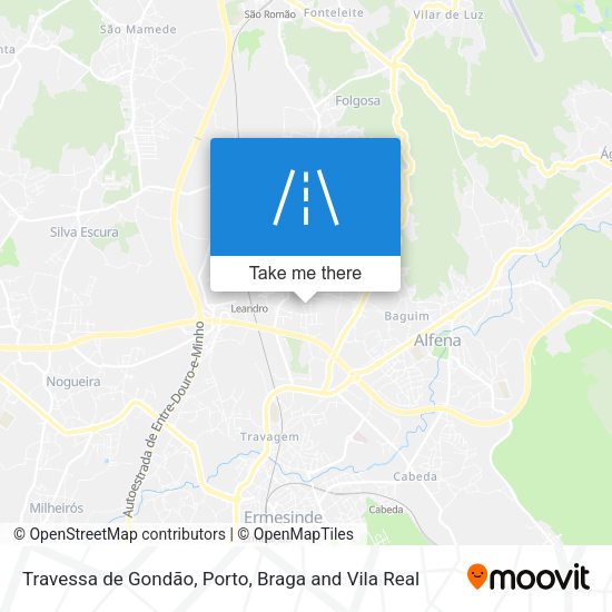 Travessa de Gondão map