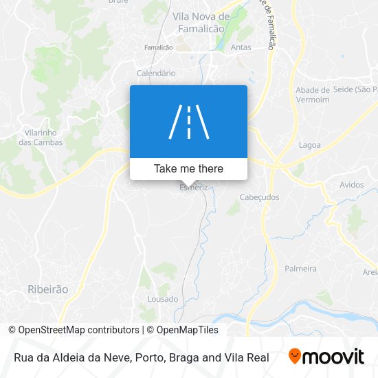 Rua da Aldeia da Neve map