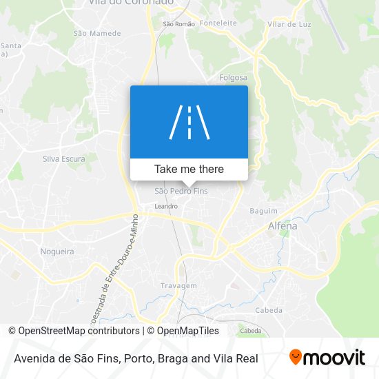 Avenida de São Fins map