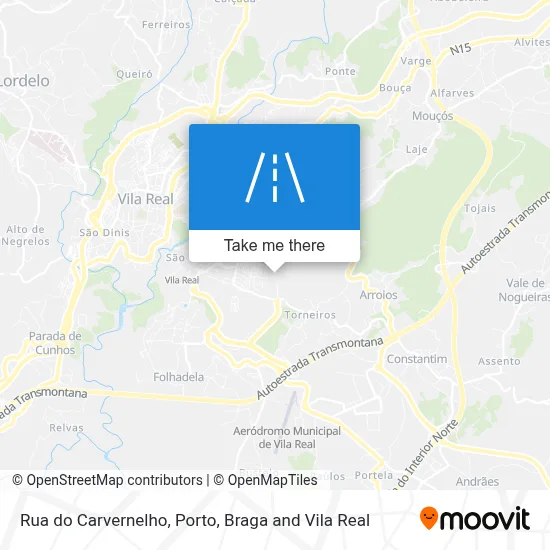 Rua do Carvernelho map