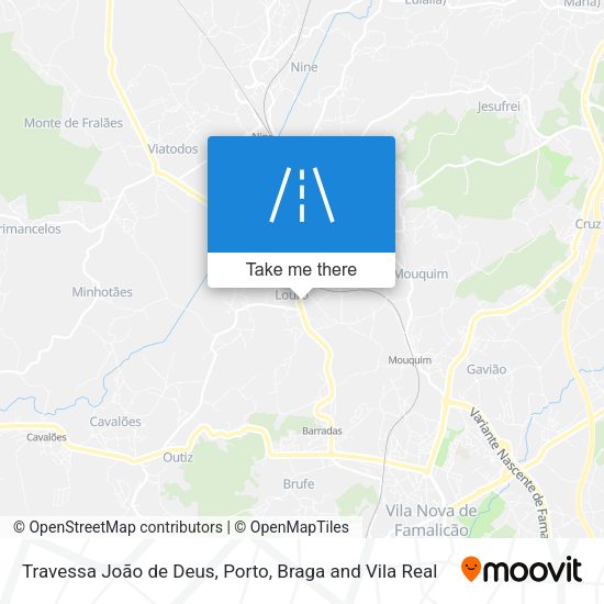 Travessa João de Deus mapa