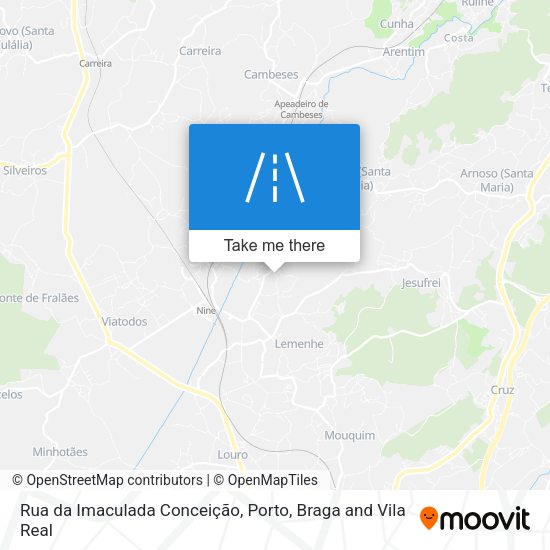 Rua da Imaculada Conceição mapa