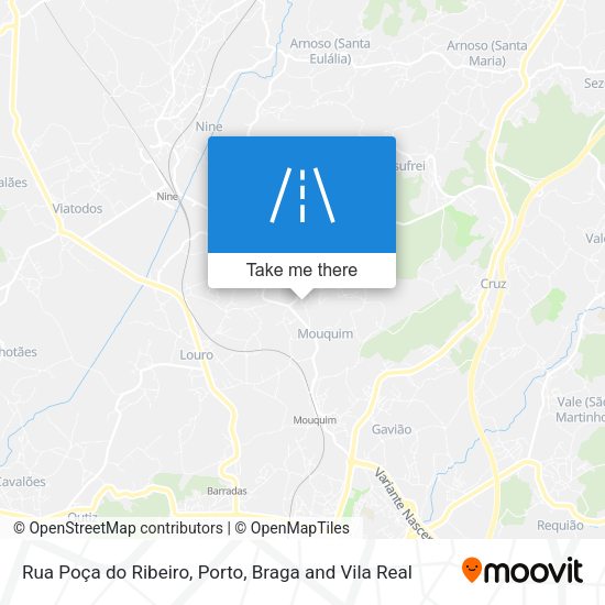 Rua Poça do Ribeiro mapa