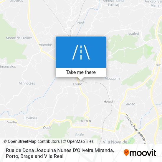 Rua de Dona Joaquina Nunes D'Oliveira Miranda map
