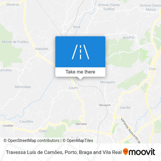 Travessa Luís de Camões mapa