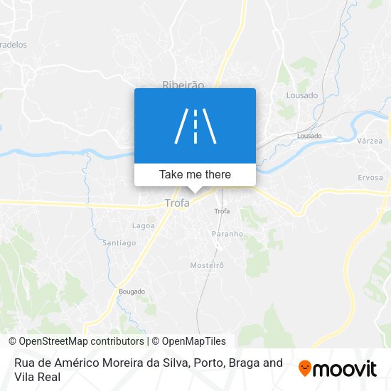Rua de Américo Moreira da Silva map