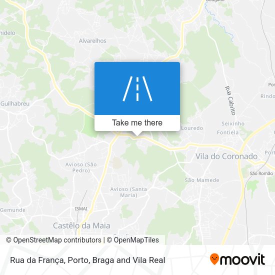 Rua da França mapa