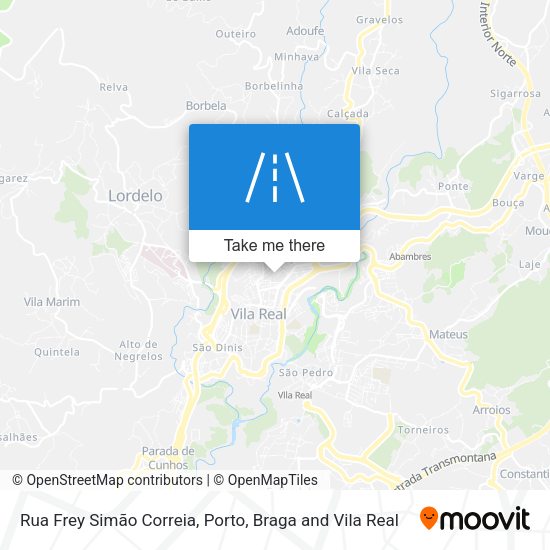 Rua Frey Simão Correia map