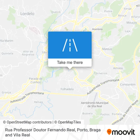 Rua Professor Doutor Fernando Real map