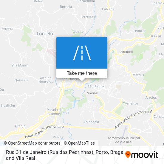 Rua 31 de Janeiro (Rua das Pedrinhas) map