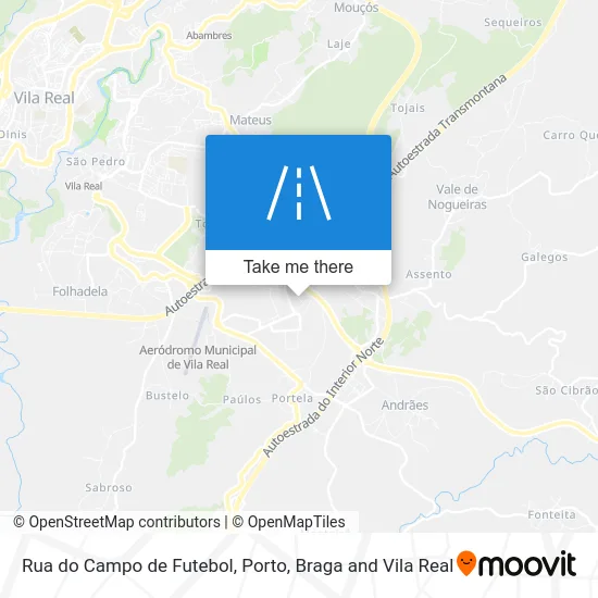 Rua do Campo de Futebol map