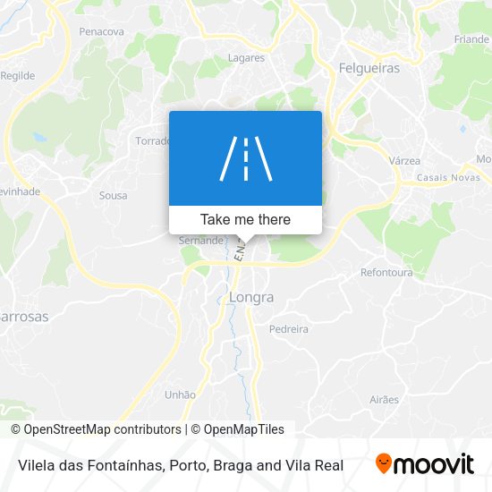 Vilela das Fontaínhas map
