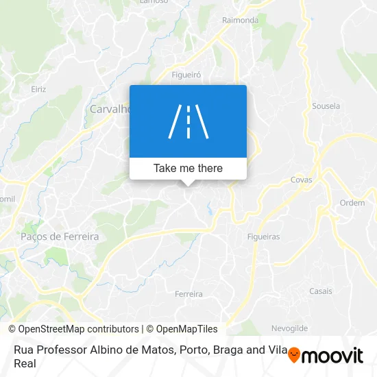 Rua Professor Albino de Matos map