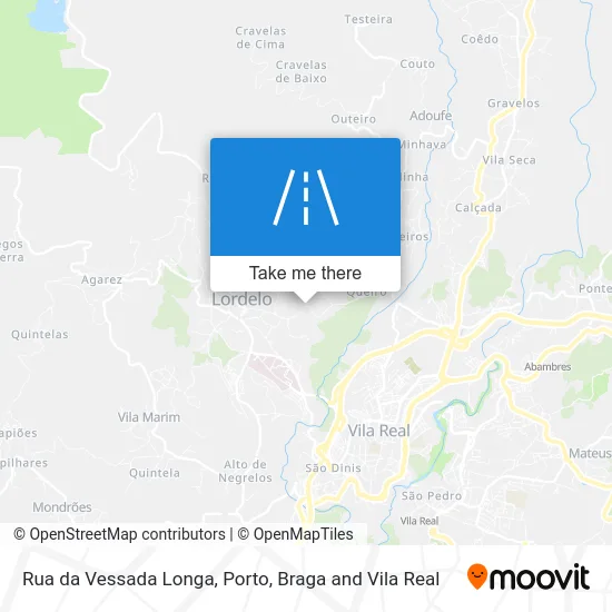 Rua da Vessada Longa map