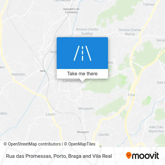 Rua das Promessas map
