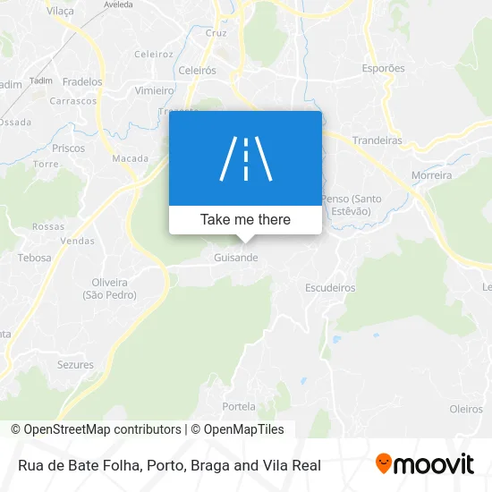 Rua de Bate Folha map