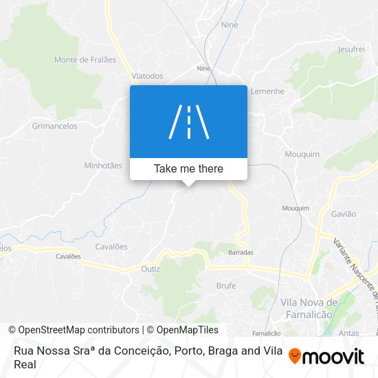 Rua Nossa Sraª da Conceição mapa