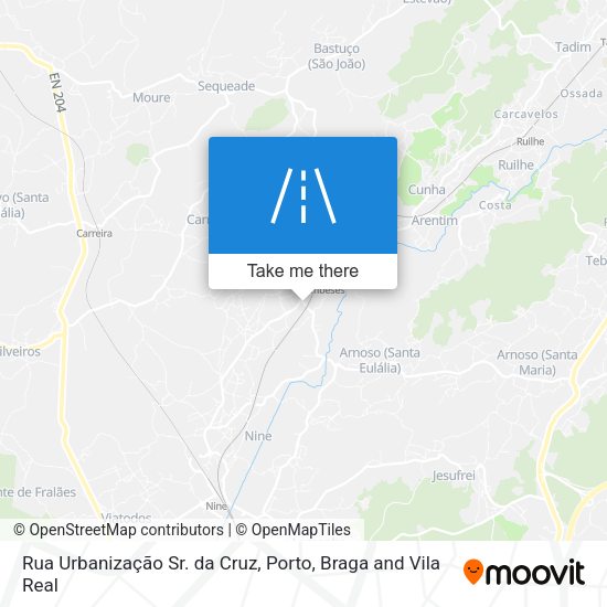 Rua Urbanização Sr. da Cruz map