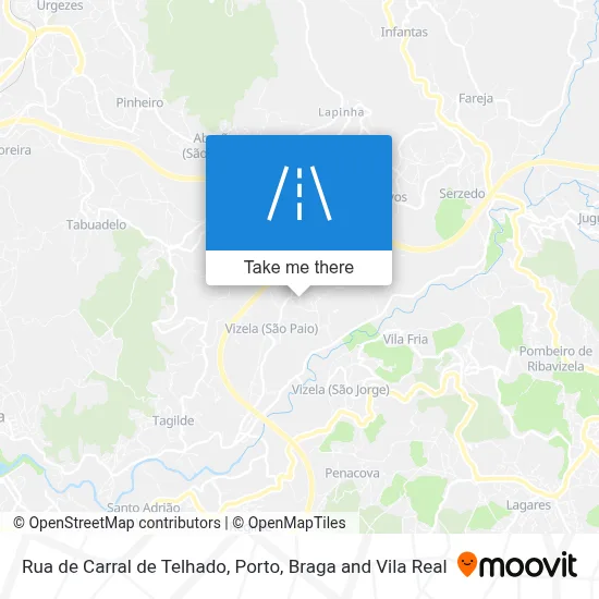 Rua de Carral de Telhado map