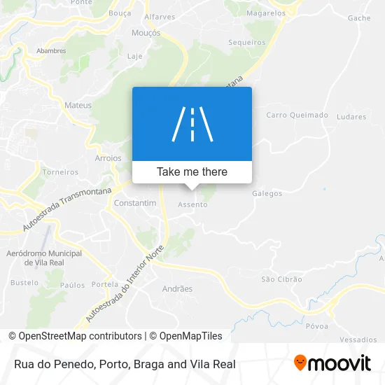 Rua do Penedo map