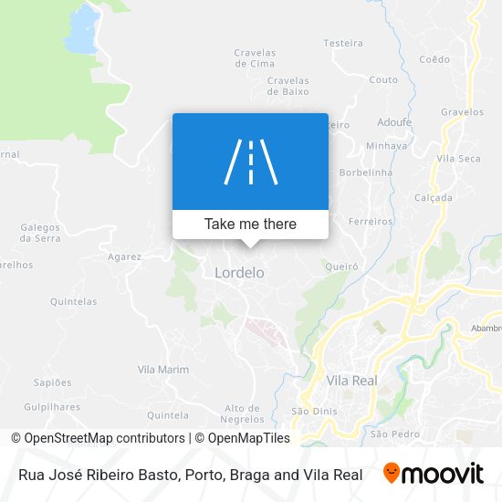 Rua José Ribeiro Basto map