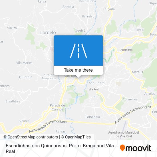 Escadinhas dos Quinchosos map