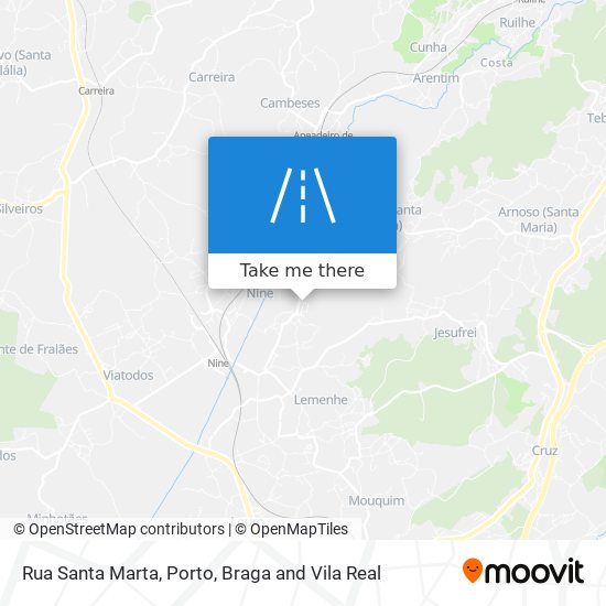 Rua Santa Marta mapa