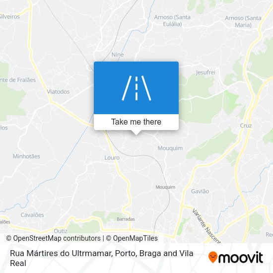 Rua Mártires do Ultrmamar mapa