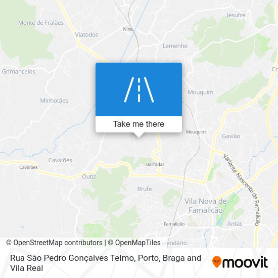 Rua São Pedro Gonçalves Telmo map