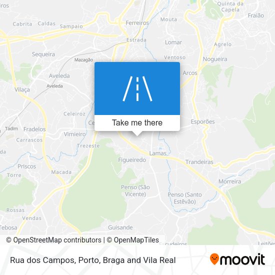 Rua dos Campos map