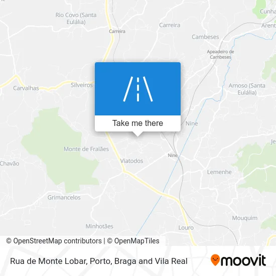 Rua de Monte Lobar map