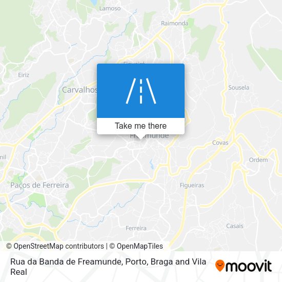 Rua da Banda de Freamunde map