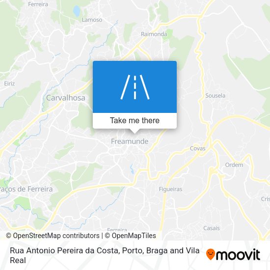 Rua Antonio Pereira da Costa map