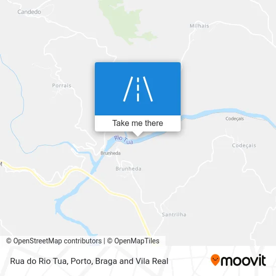 Rua do Rio Tua map