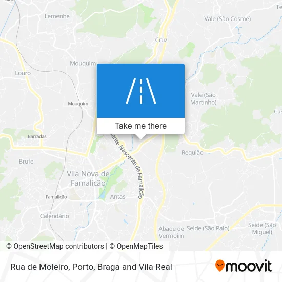 Rua de Moleiro map