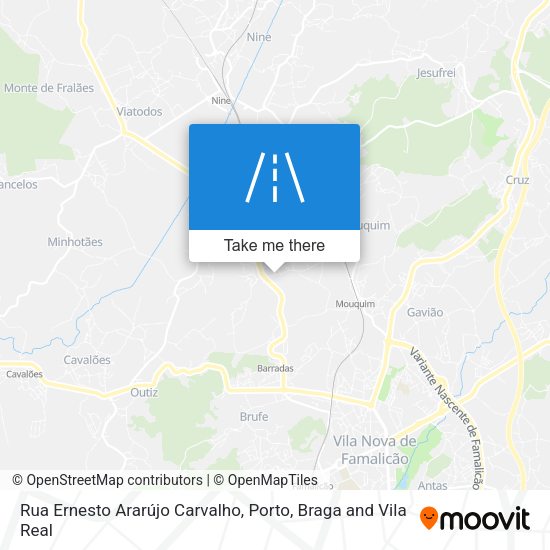 Rua Ernesto Ararújo Carvalho map