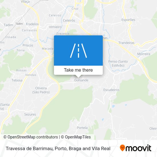 Travessa de Barrimau mapa