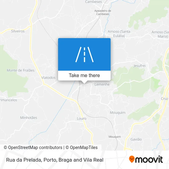 Rua da Prelada map