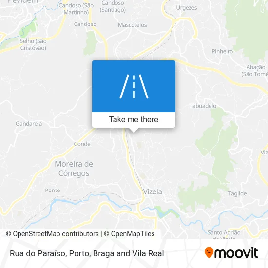 Rua do Paraíso map