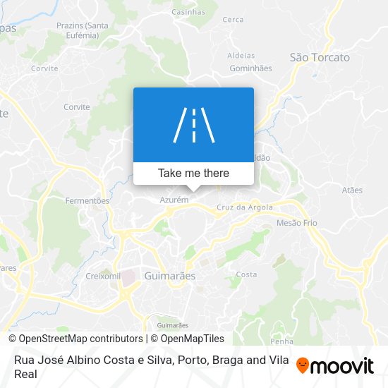 Rua José Albino Costa e Silva mapa