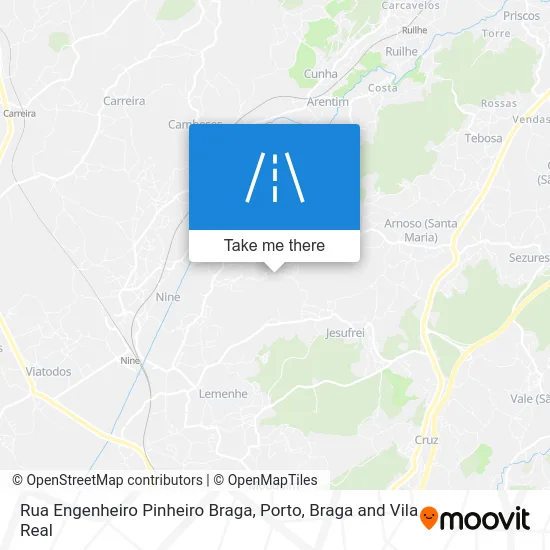 Rua Engenheiro Pinheiro Braga map