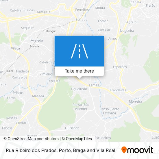 Rua Ribeiro dos Prados mapa