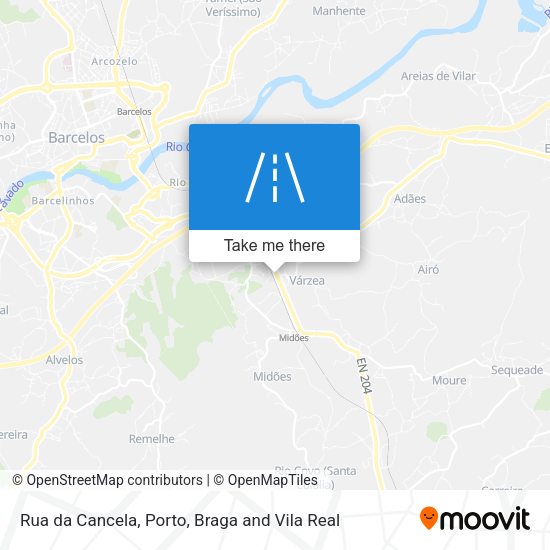 Rua da Cancela mapa