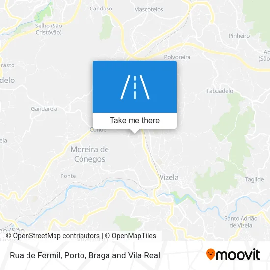 Rua de Fermil map